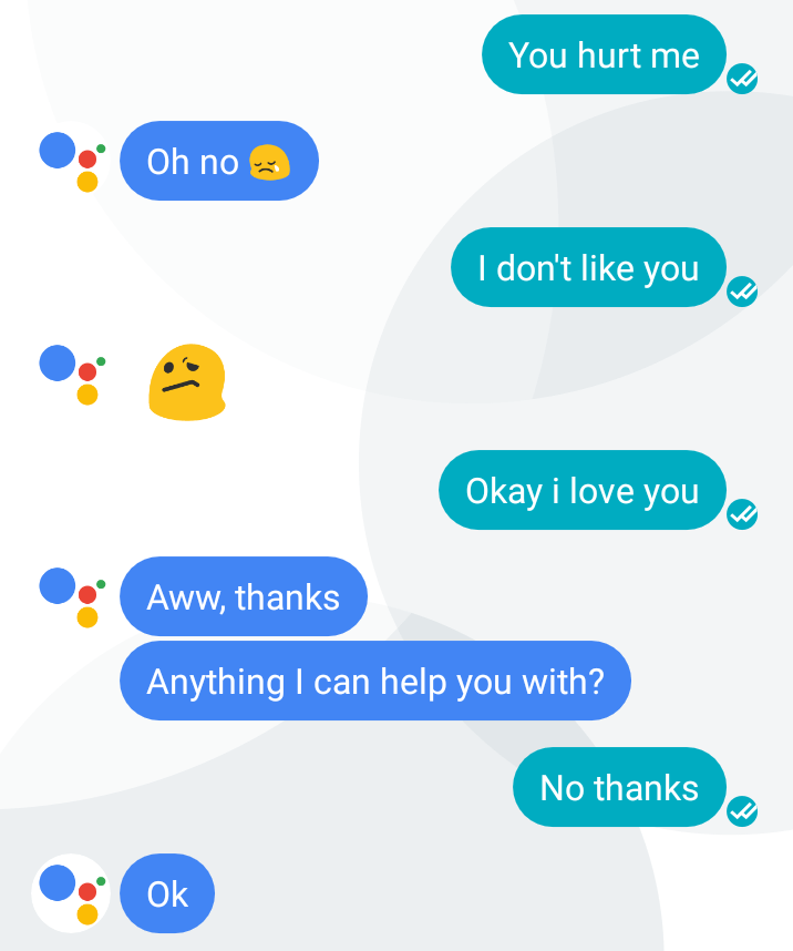 if you feel lonely now you can play games with Google assistant :/ - devRant