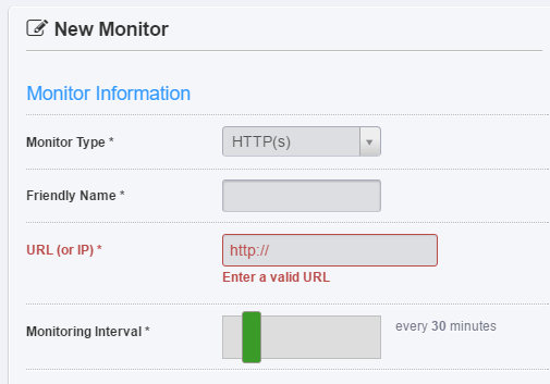 Add Monitor Details